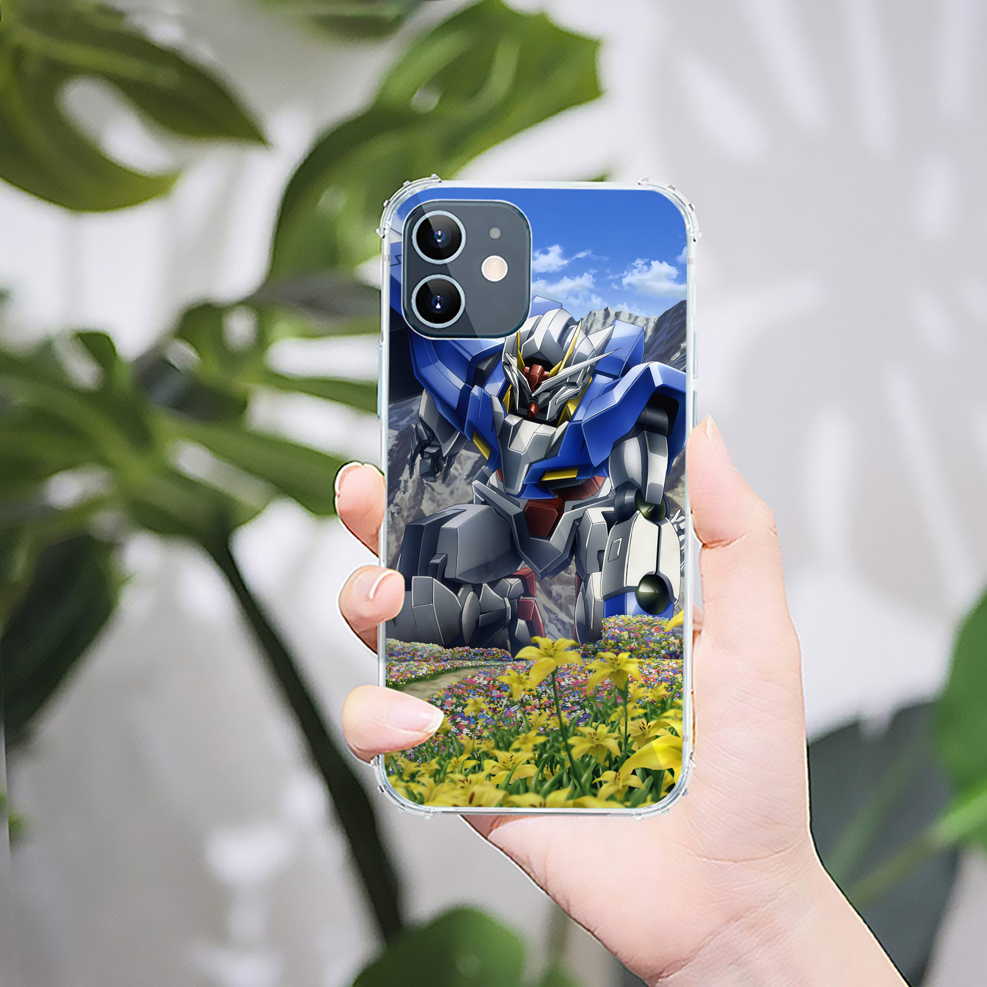 （画像用） 機動戦士ガンダム Mobile Suit Gundam 【iPhone 12シリーズ対応】透明スマホケース（クリアソフトケース）